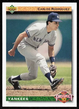 1992 Upper Deck Top Prospect Carlos Rodriguez Baseball Card #77