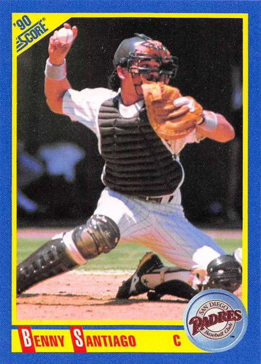 1990 Score Benny Santiago Baseball Card #454