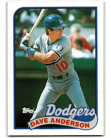 1989 Topps Dave Anderson Baseball Card #117
