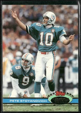 1991 Topps Stadium Club Pete Stoyanovich Football Card #155