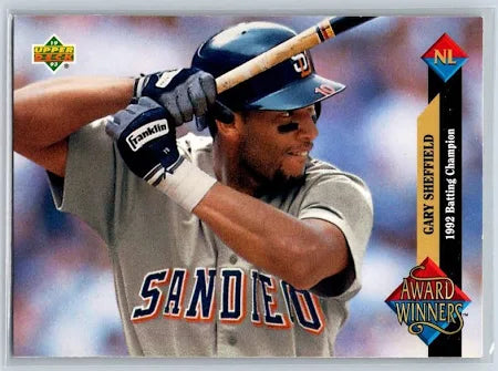 1993 Upper Deck National League Batting Champion Gary Sheffield Baseball Card #494
