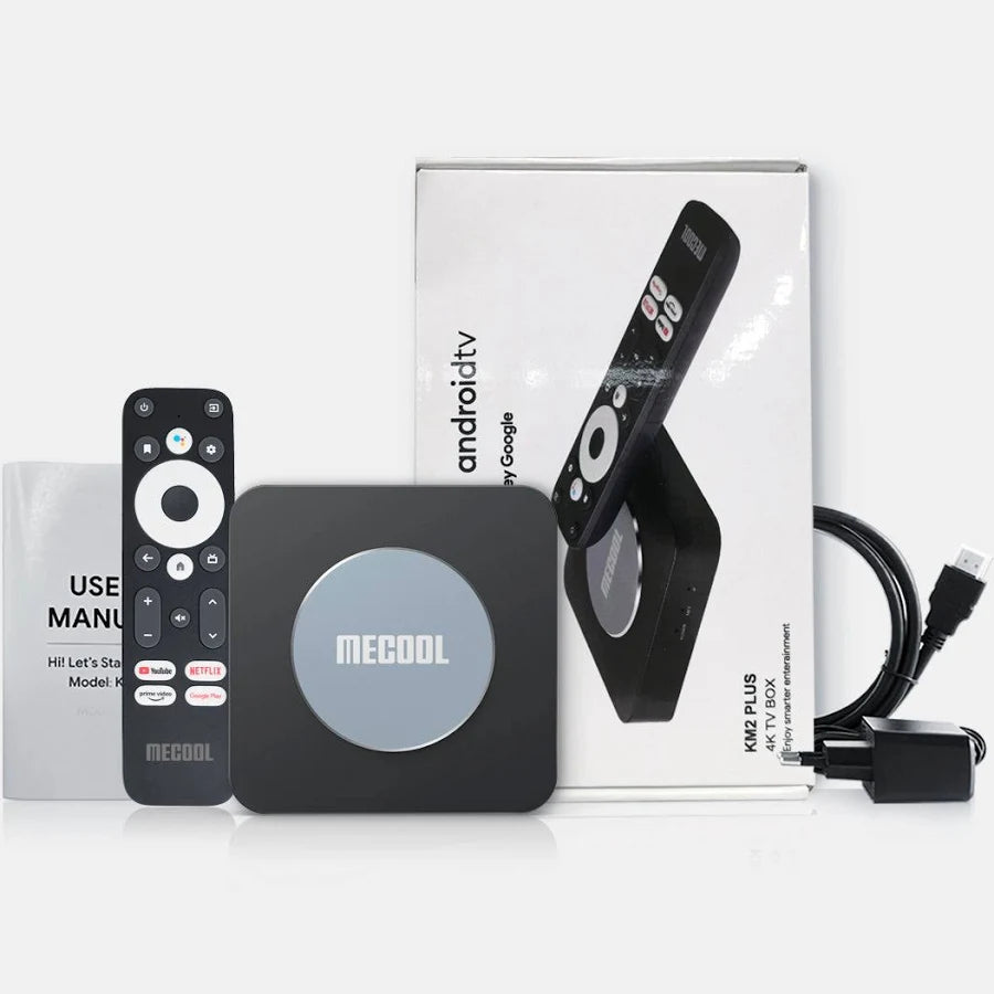 Android 11.0 TV Box, MECOOL KM2 2GB 16GB Smart TV Box Netflix Google Assistant Dolby Atmos TV Box 4K  AV1, 2.4G/5, Ethernet WiFi 5 BT 5.0  Amlogic S905X4 (Black) Electronics #510253