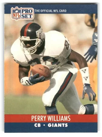1990 NFL Pro Set Perry Williams Football Card #600