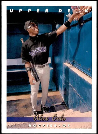 1993 Upper Deck Alex Cole Baseball Card #538