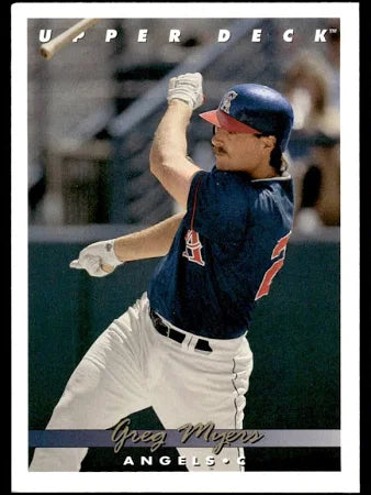 1993 Upper Deck Greg Myers Baseball Card #789