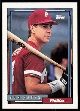 1992 Topps Von Hayes Baseball Card #135