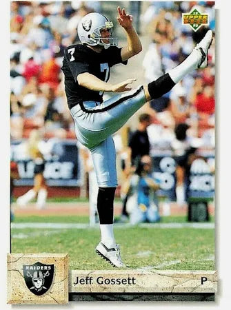 1992 Upper Deck Jeff Gossett Football Card #486