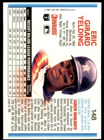 1992 Donruss Eric Girard Yelding Baseball Card #148