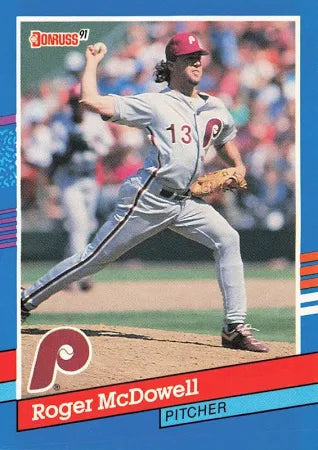 1991 Donruss Roger Alan McDowell Baseball Card #166
