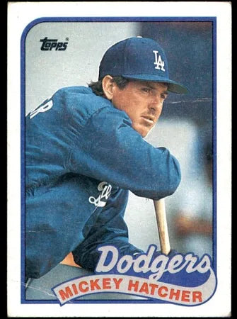 1989 Topps Mickey Hatcher Baseball Card #483