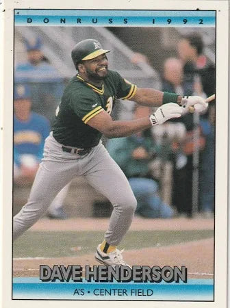 1992 Donruss David Lee Henderson Baseball Card #311