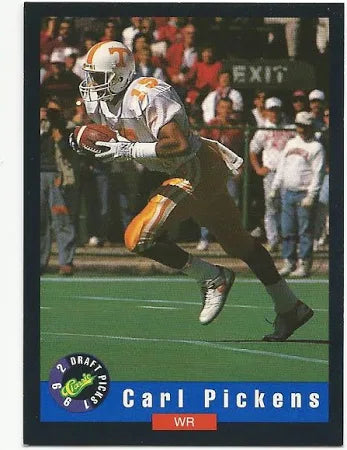 1992 Classic Draft Picks Carl Pickens Football Card #7