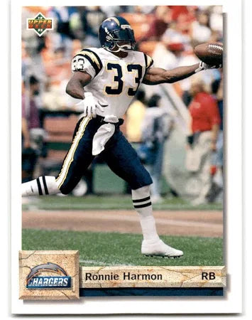 1992 Upper Deck Ronnie Harmon Football Card #325