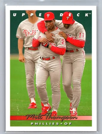 1993 Upper Deck Milt Thompson Baseball Card #558