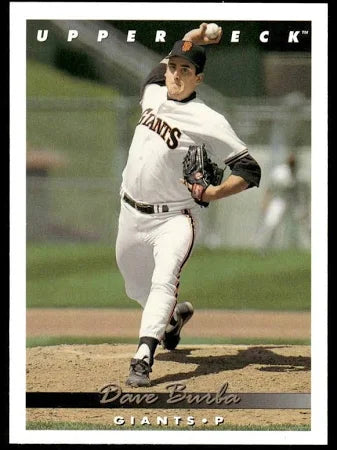 1993 Upper Deck Dave Burba Baseball Card #809