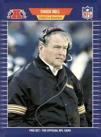 1989 NFL Pro Set Chuck Knoll Football Card #355