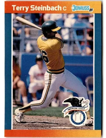 1989 Donruss Terry Lee Steinbach Baseball Card #9