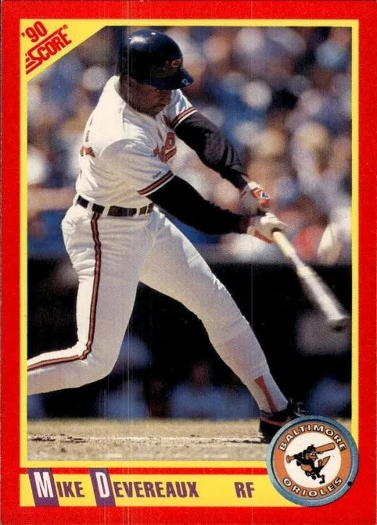 1990 Score Mike Devereaux Baseball Card #232