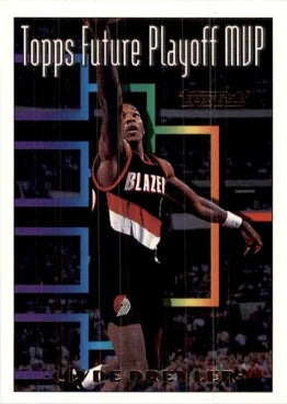 1994 Topps Future Playoff MVP Clyde Drexler Basketball Card #206