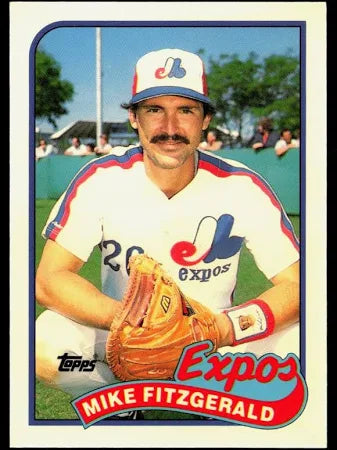 1989 Topps Mike Fitzgerald Baseball Card #23