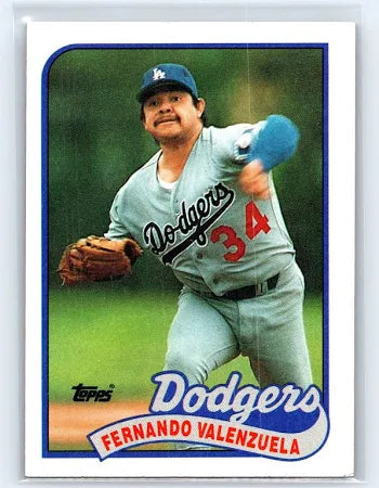 1989 Topps Fernando Valenzuela Baseball Card #150