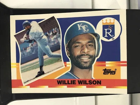 1990 Topps Willie James Wilson Baseball Card #45
