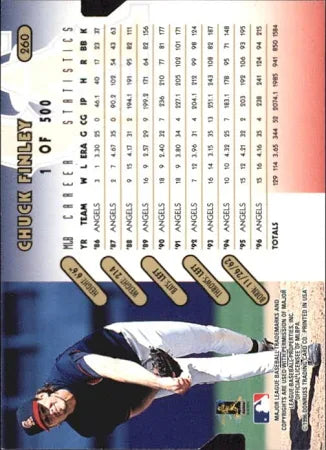 1996 Donruss Chuck Finley Baseball Card #260