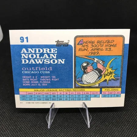 1990 Topps Andre Nolan Dawson Baseball Card #91