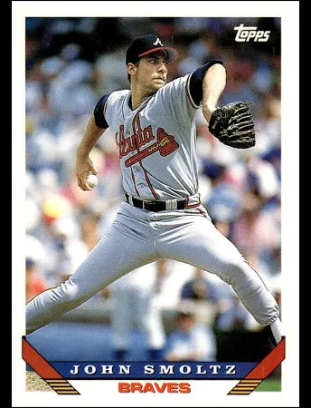 1993 Topps John Smoltz Baseball Card #35