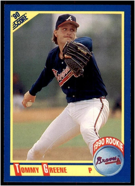 1990 Score Tommy Greene Baseball Card #640