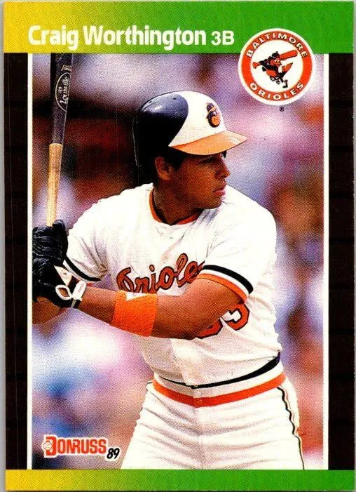 1989 Donruss Craig Richard Worthington Baseball Card #569
