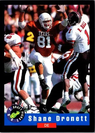 1992 Classic Draft Picks Shane Dronett Football Card #21