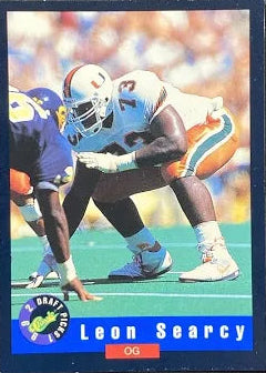 1992 Classic Draft Picks Leon Searcy Football Card #64