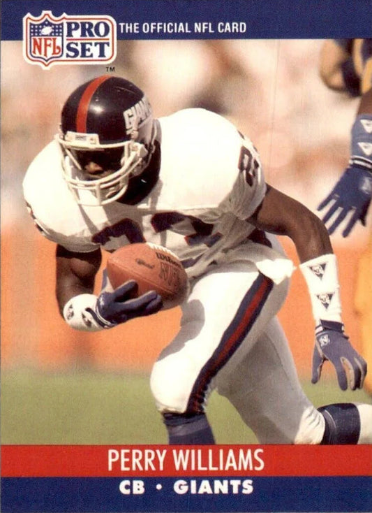 1990 NFL Pro Set Perry Williams Football Card #600