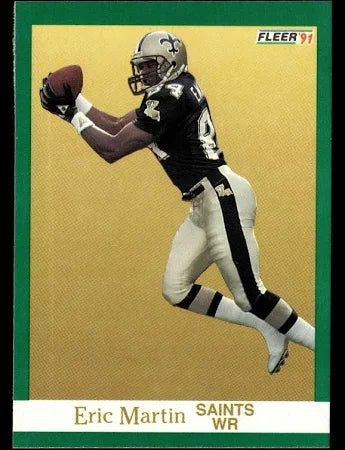 1991 Fleer Eric Martin Football Card #298