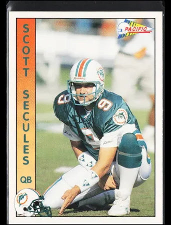 1992 Pacific Scott Secules Football Card #495