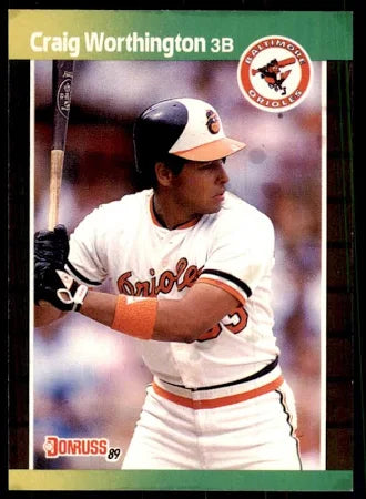1989 Donruss Craig Richard Worthington Baseball Card #569