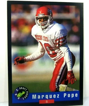 1992 Classic Draft Picks Marquez Pope Football Card #81