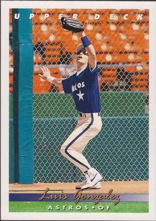 1993 Upper Deck Luis Gonzalez Baseball Card #572