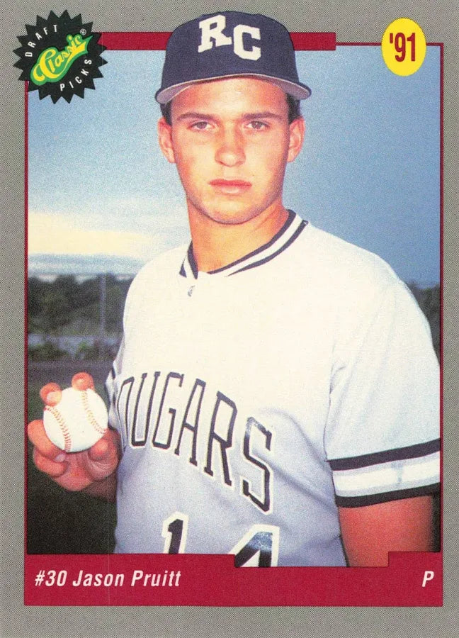 1991 Classic Draft Picks Jason Pruitt Baseball Card #26