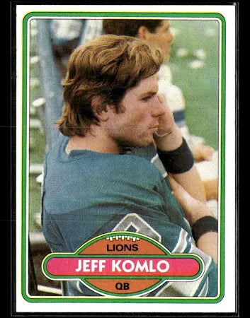 1980 Topps Jeff Komlo Football Card #274