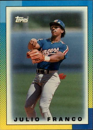 1990 Topps Major League Leaders Julio Franco Baseball Card #37