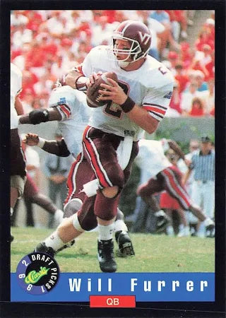 1992 Classic Draft Picks Will Furrer Football Card #66