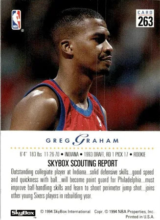 1994 Skybox Greg Graham Basketball Card #125