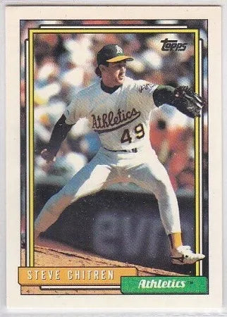 1992 Topps Steve Chitren Baseball Card #379