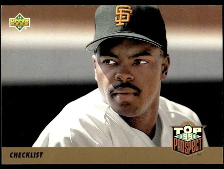 1993 Upper Deck Top Prospect Checklist 422-449 Baseball Card #421