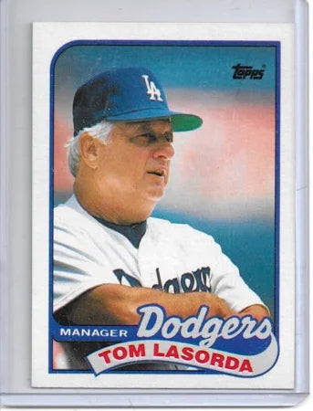 1989 Topps Tom Lasorda Baseball Card #254