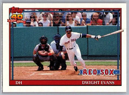 1991 Topps Dwight Evans Baseball Card #155