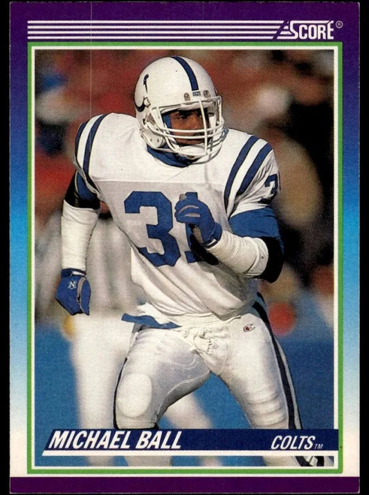 1990 Score Michael Ball Football Card #525