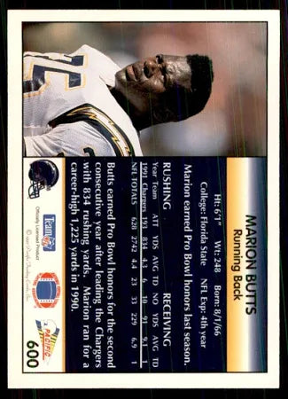 1992 Pacific Marion Hobby Football Card #519